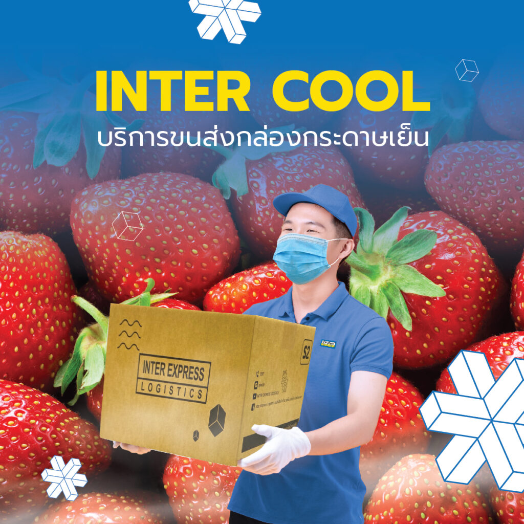 ส่งผลไม้ Inter Cool บริการขนส่งกล่องกระดาษเย็น