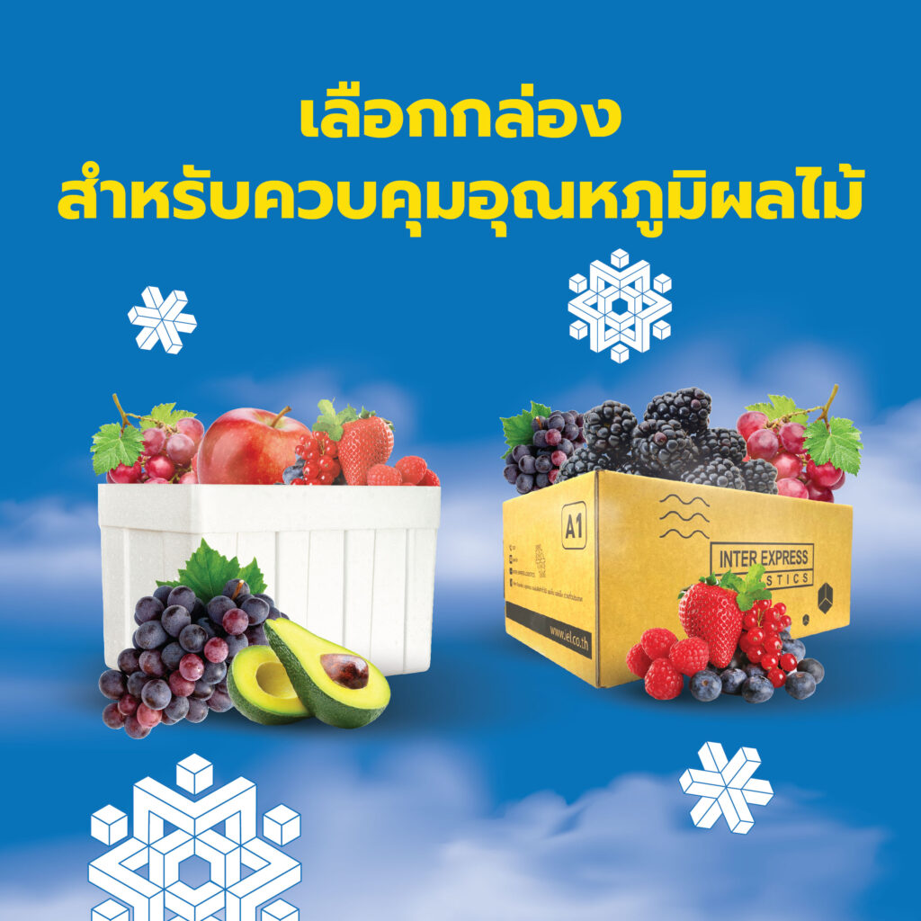 เลือกกล่องสำหรับควบคุมอุณหภูมิ ส่งผลไม้